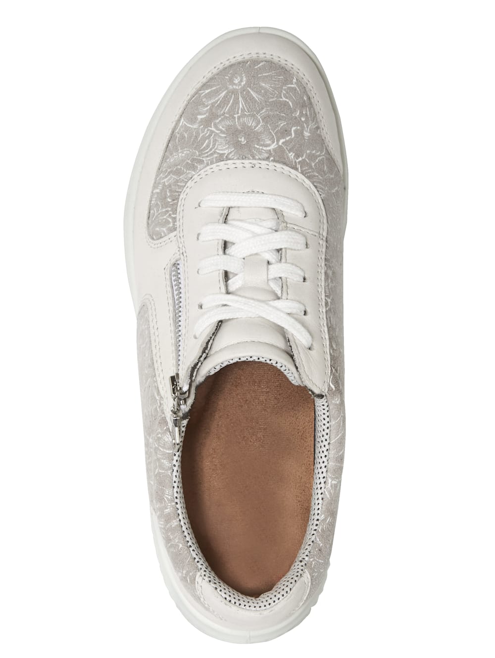 Vamos Schnurschuh mit floralem Druck - Weib