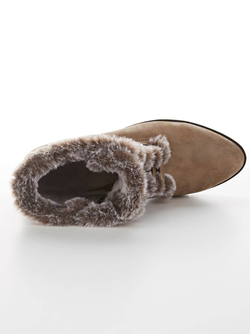 Vamos Stiefelette taupe mit warmendem Futter - Taupe