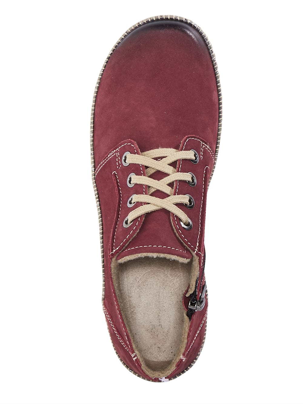 Vamos Stiefelette aus weichem Leder - Bordeaux