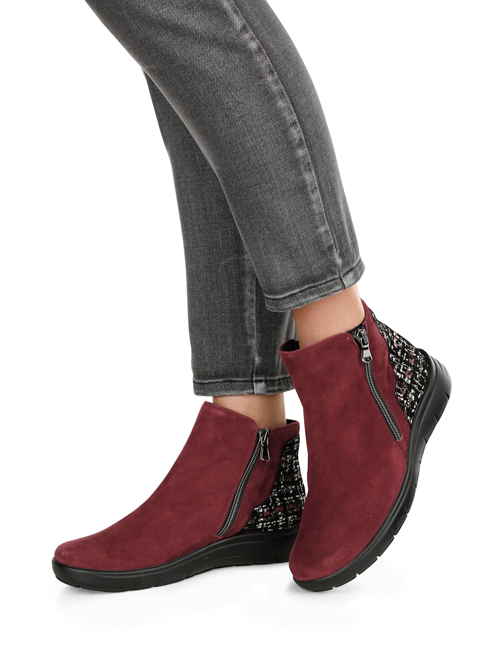 Vamos Stiefelette mit Luftpolsterlaufsohle - Bordeaux
