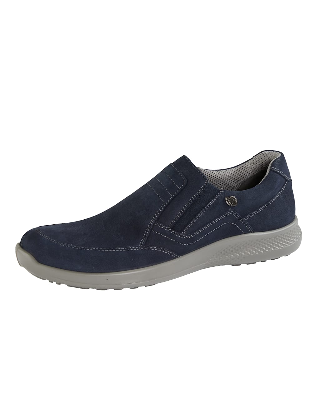 Vamos Slipper mit seitlichen Dehnzonen. - Marineblau