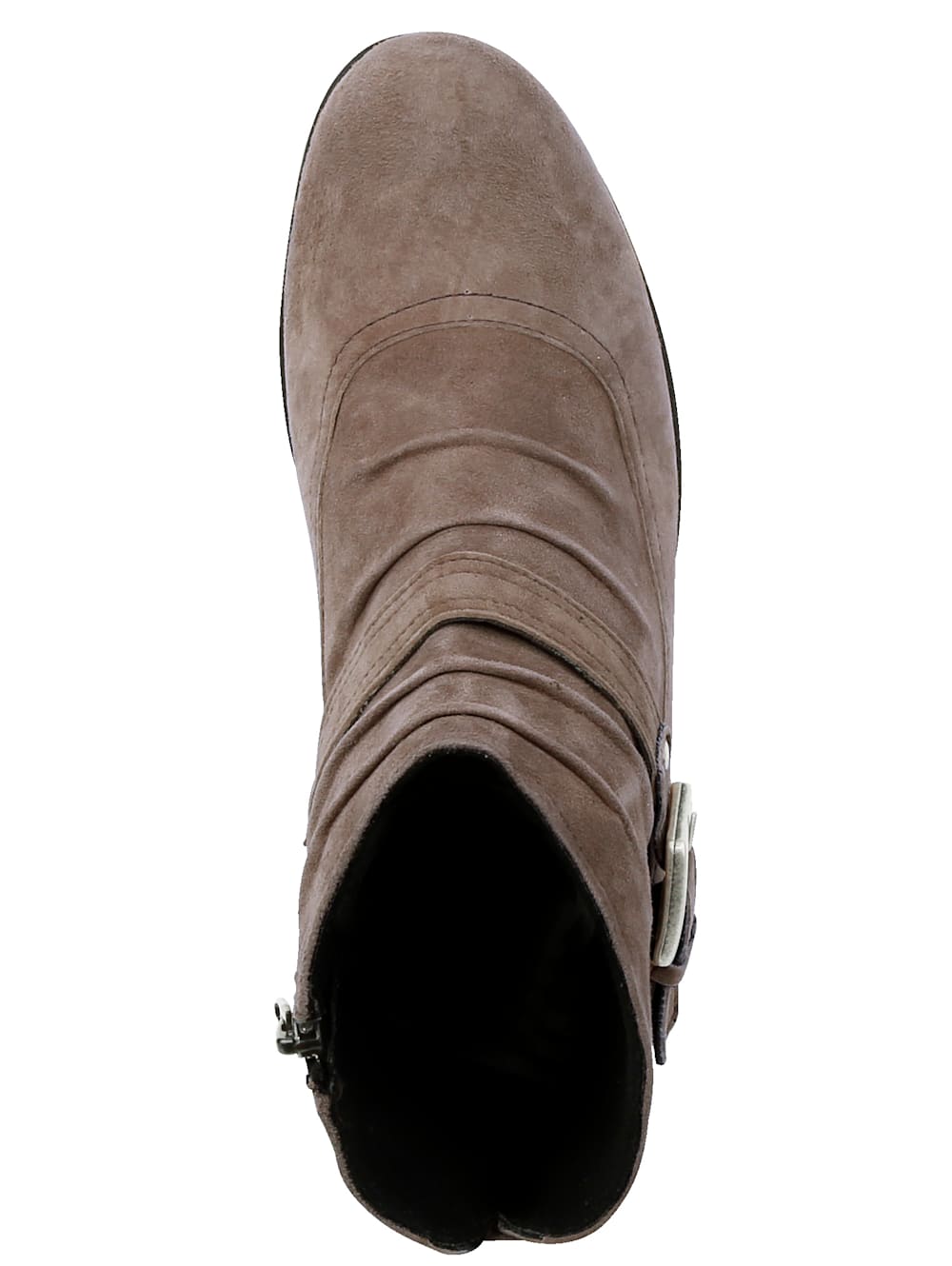 Vamos Stiefelette mit modischer Zierschnalle - Taupe