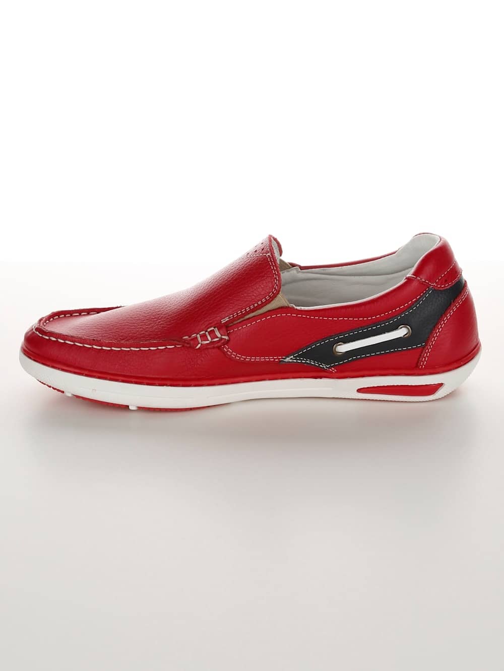 Vamos Slipper im Bootsschuh Stil - Rot