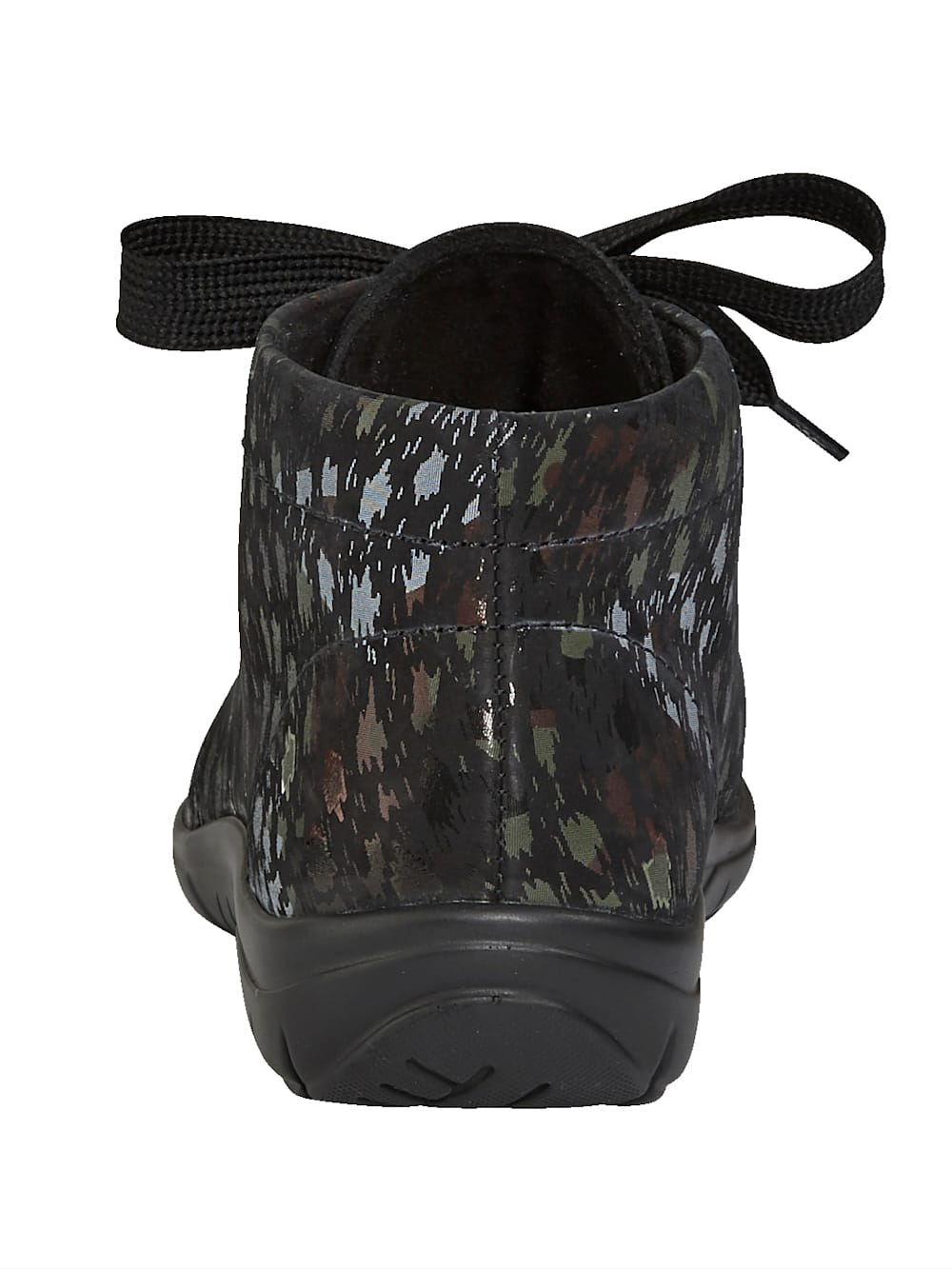 Vamos Schnurstiefelette aus weichem Leder - Multicolor