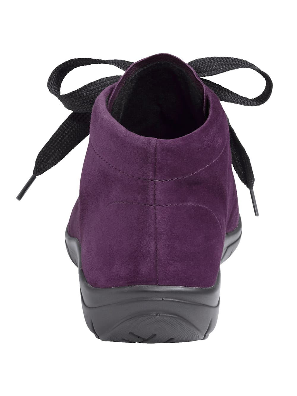 Vamos Schnurstiefelette aus weichem Leder - Lila