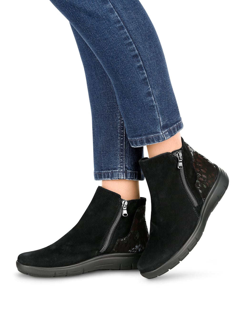 Vamos Stiefelette mit Luftpolsterlaufsohle - Schwarz