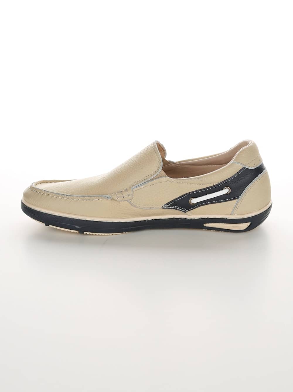 Vamos Slipper im Bootsschuh Stil - Beige