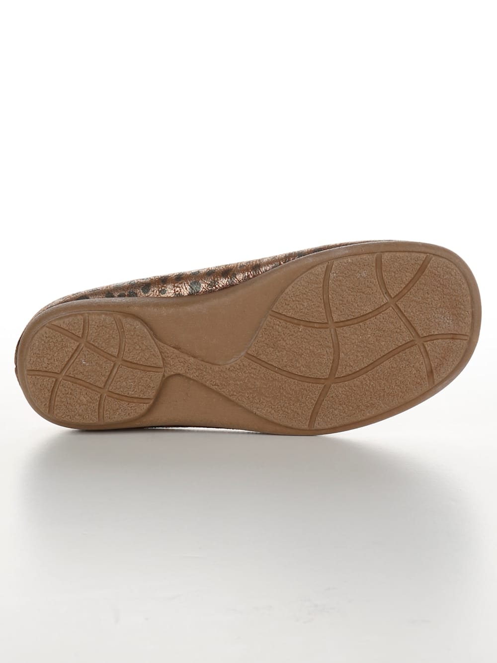 Vamos Pantolette aus dehnbarem Textilmaterial - Bronzefarben