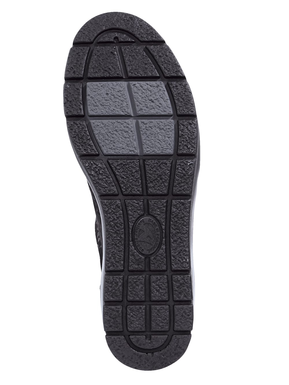 Vamos Schnurschuh mit floralen Details - Schwarz