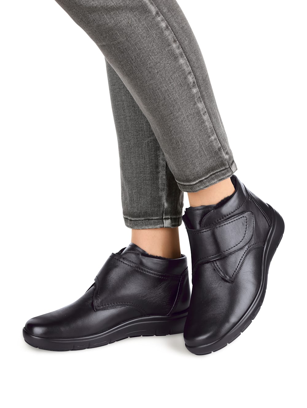 Vamos Klettstiefelette mit Shock-Absorber - Schwarz