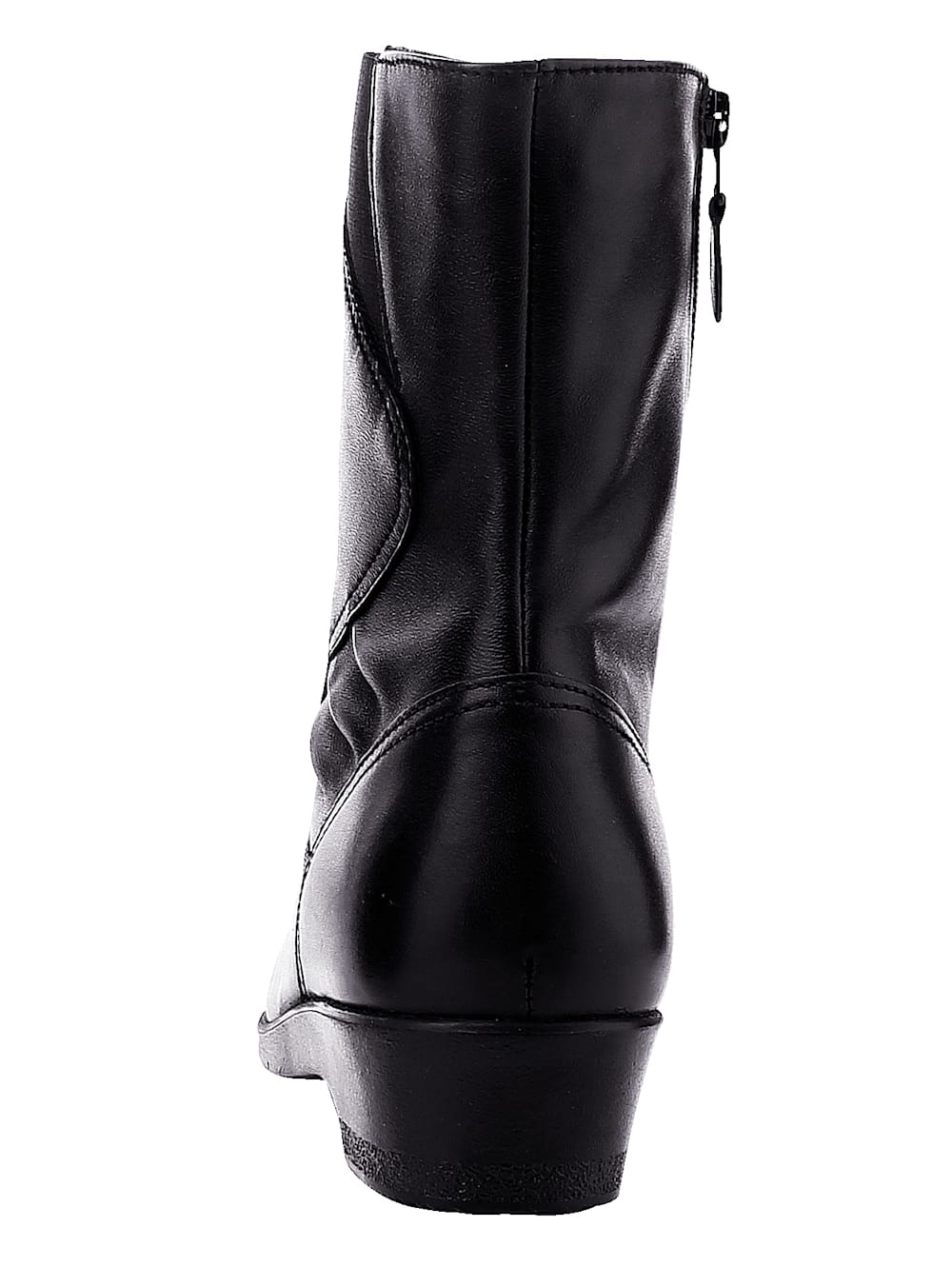 Vamos Stiefelette mit breitem Elastikeinsatz - Schwarz