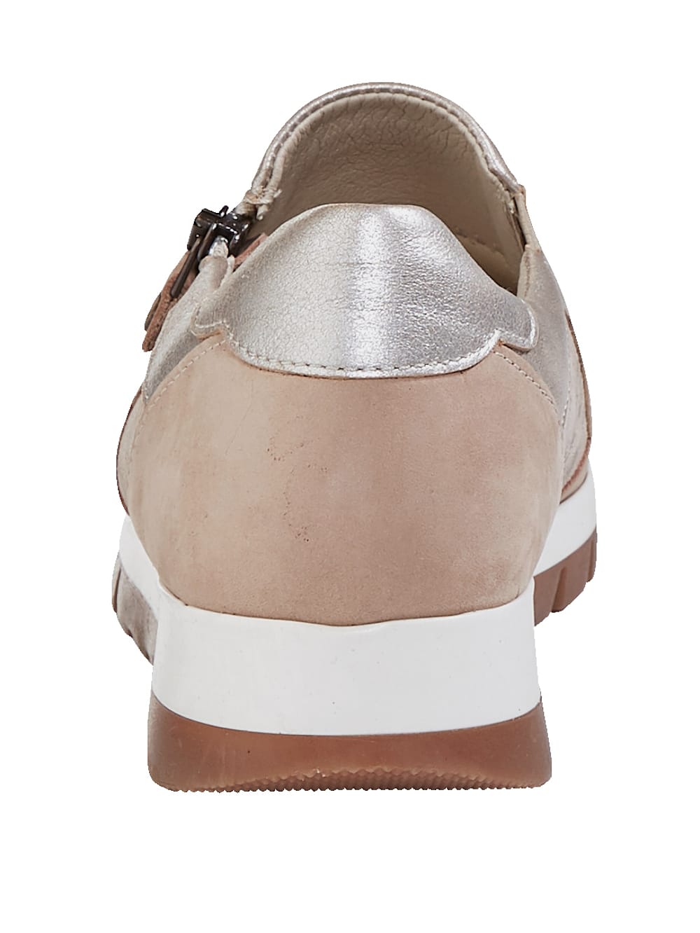 Vamos Slipper mit seitlichem Reibverschluss - Beige