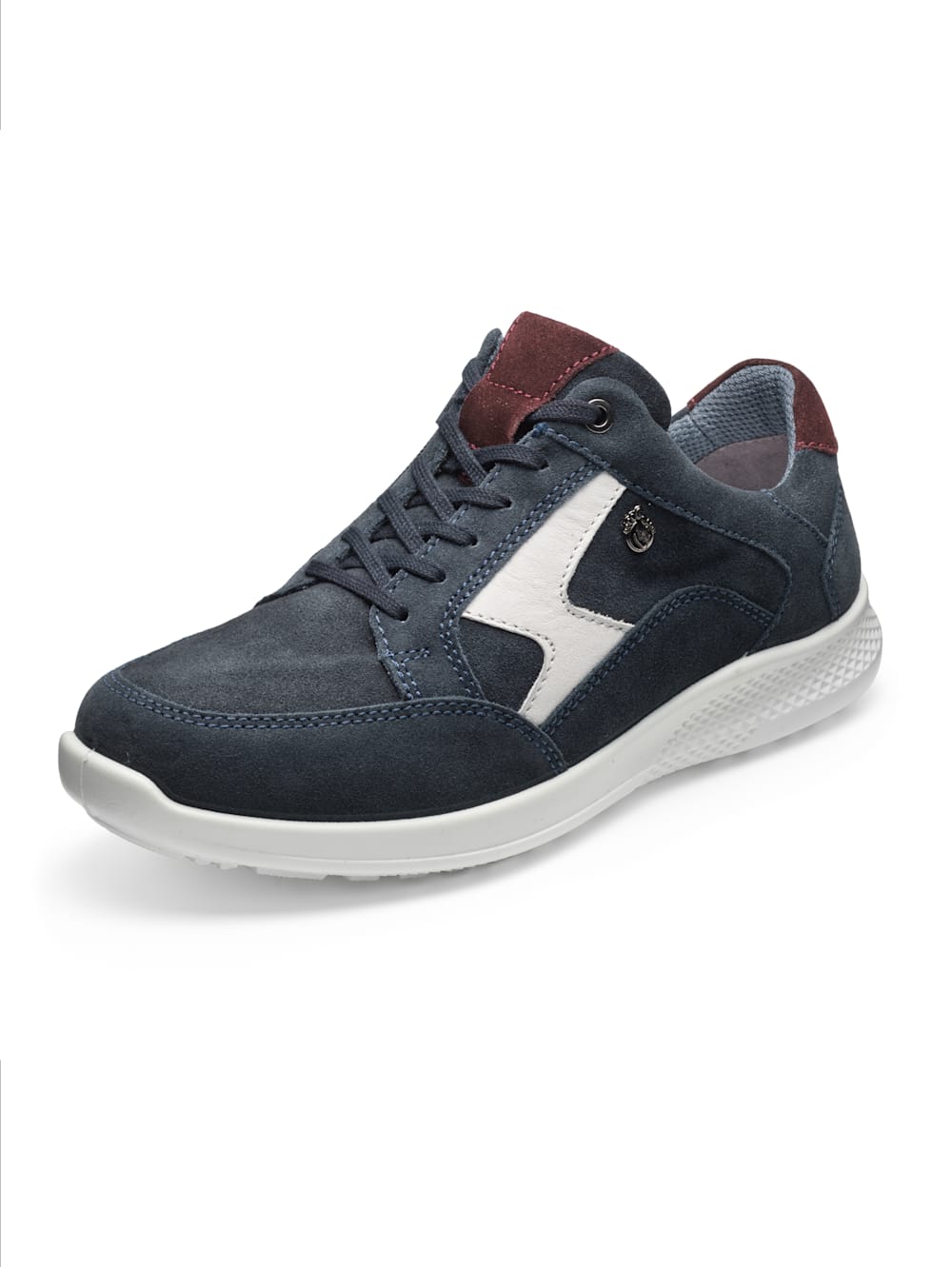 Vamos Schnurschuh in harmonischer Farbkombination - Marineblau