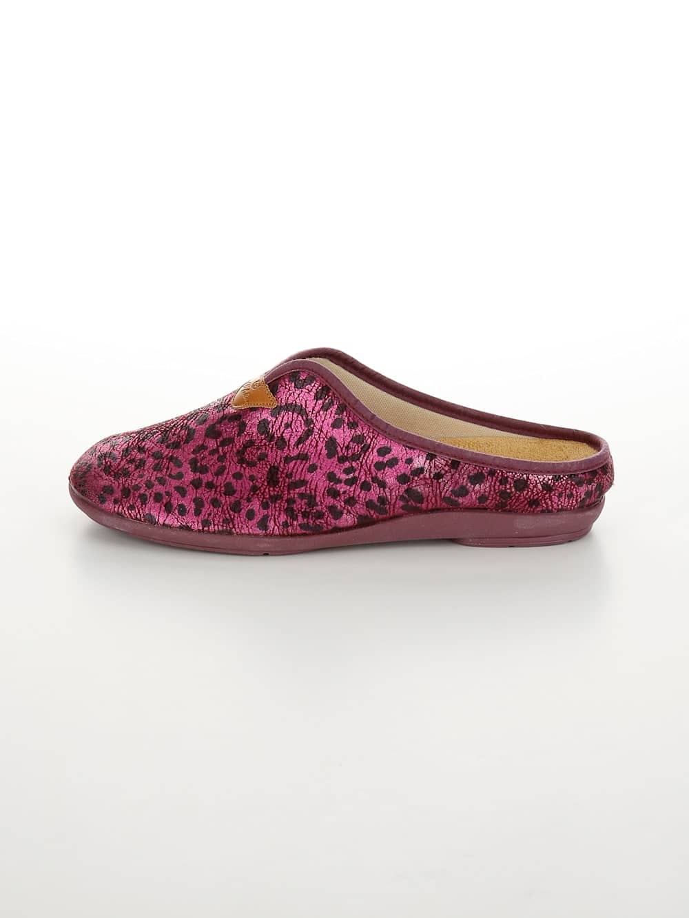 Vamos Pantolette aus dehnbarem Textilmaterial - Fuchsia