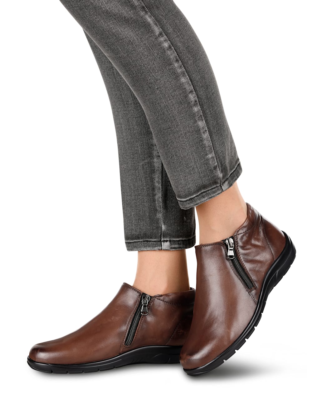 Vamos Stiefelette in klassischer Optik - Cognac