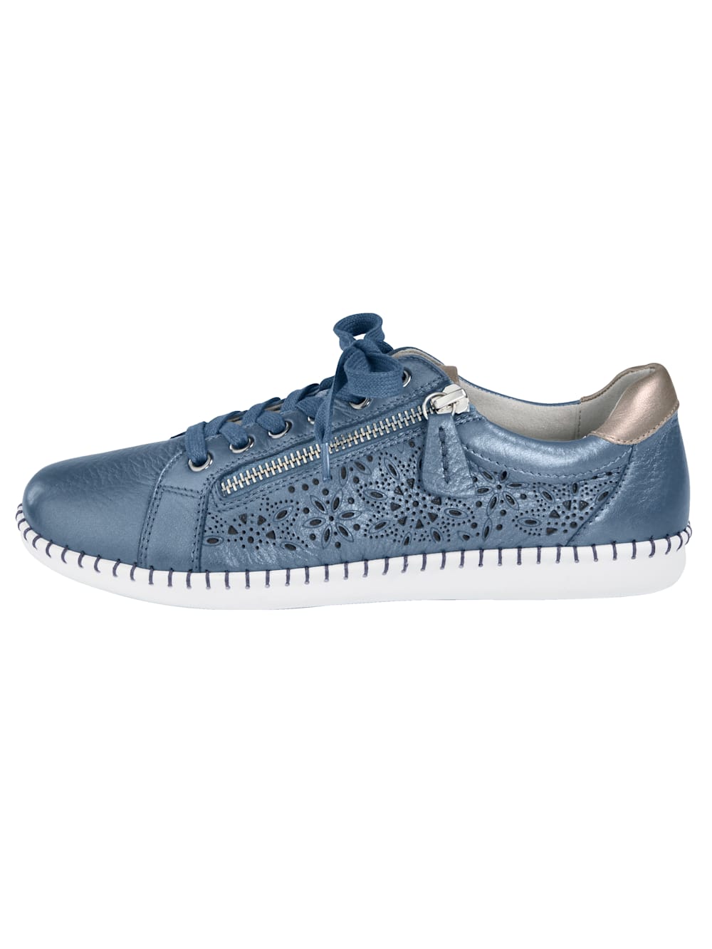 Vamos Schnurschuh mit zusatzlichem Reibverschluss - Blau