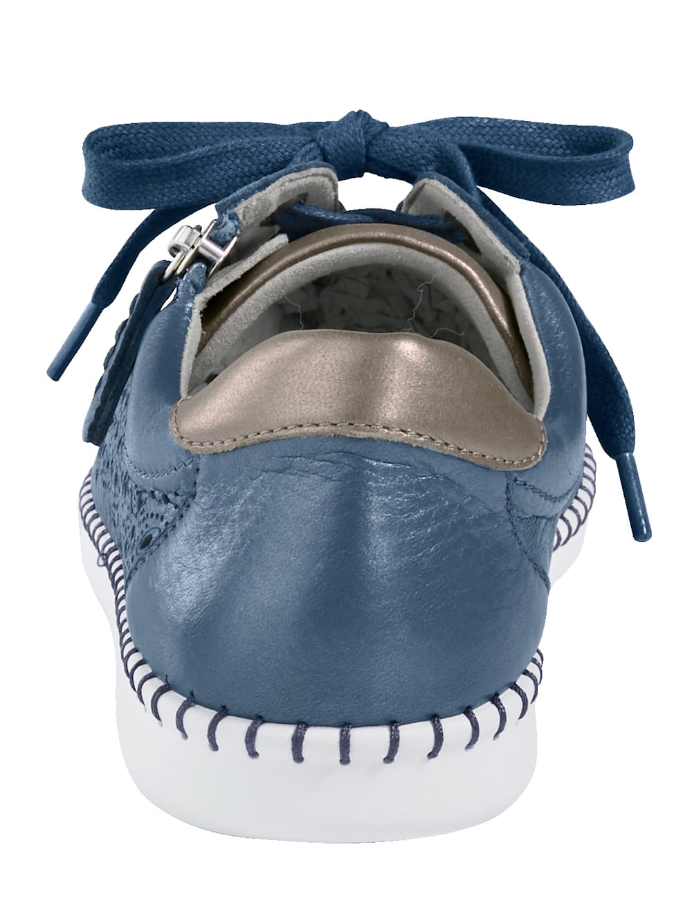 Vamos Schnurschuh mit zusatzlichem Reibverschluss - Blau