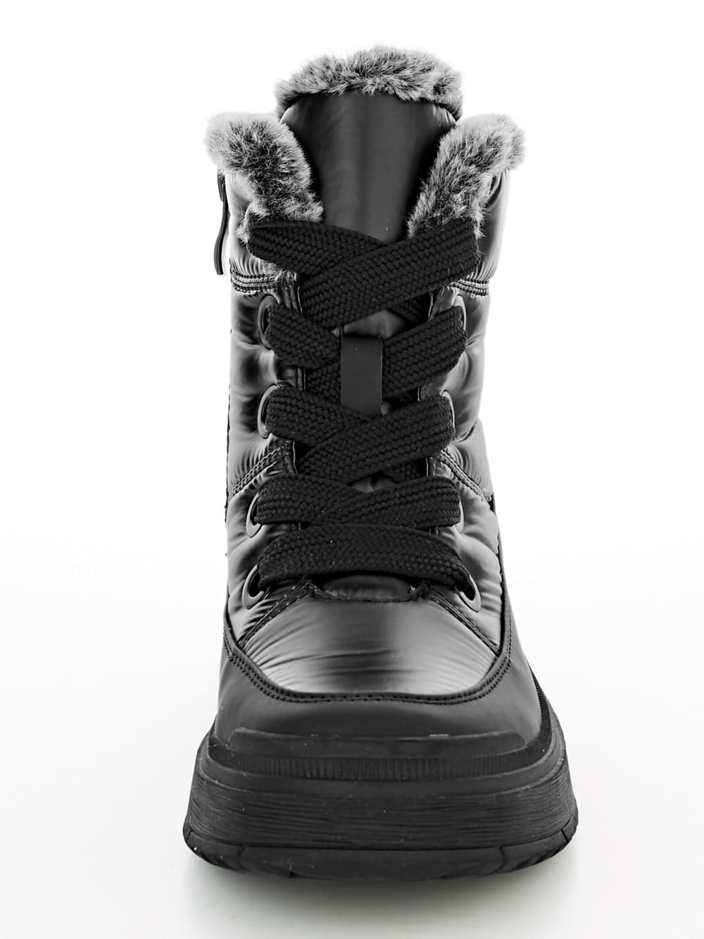 Vamos Snowboot in Satinoptik - Schwarz