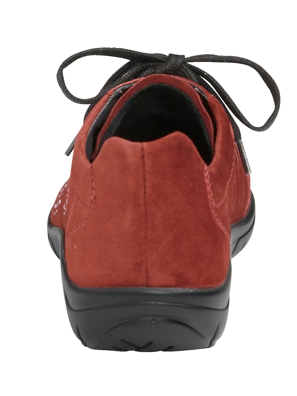 Vamos Schnurschuh aus hochwertigem Veloursleder - Rost
