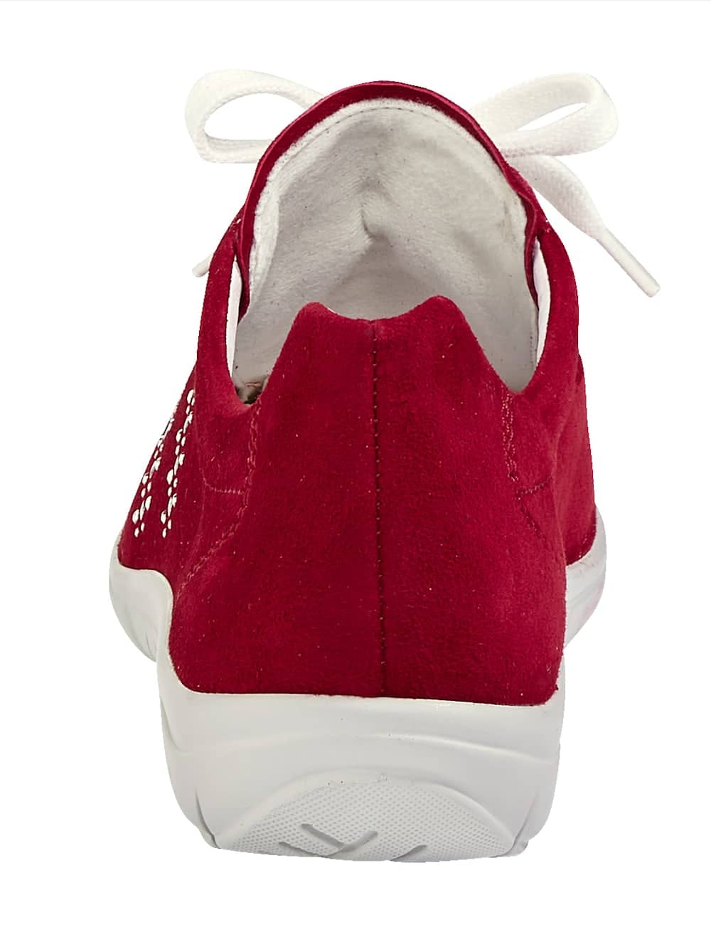 Vamos Schnurschuh aus hochwertigem Veloursleder - Rot
