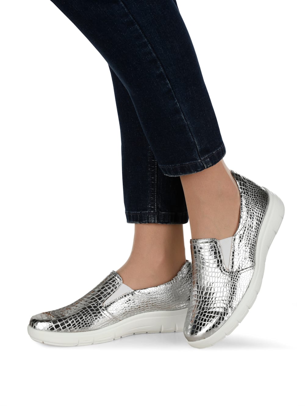 Vamos Slipper mit Shock-Absorber - Silberfarben
