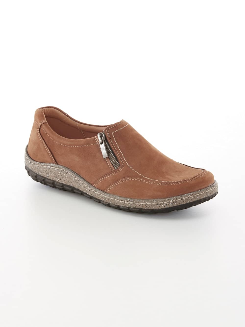 Vamos Slipper mit Reibverschlussen - Cognac
