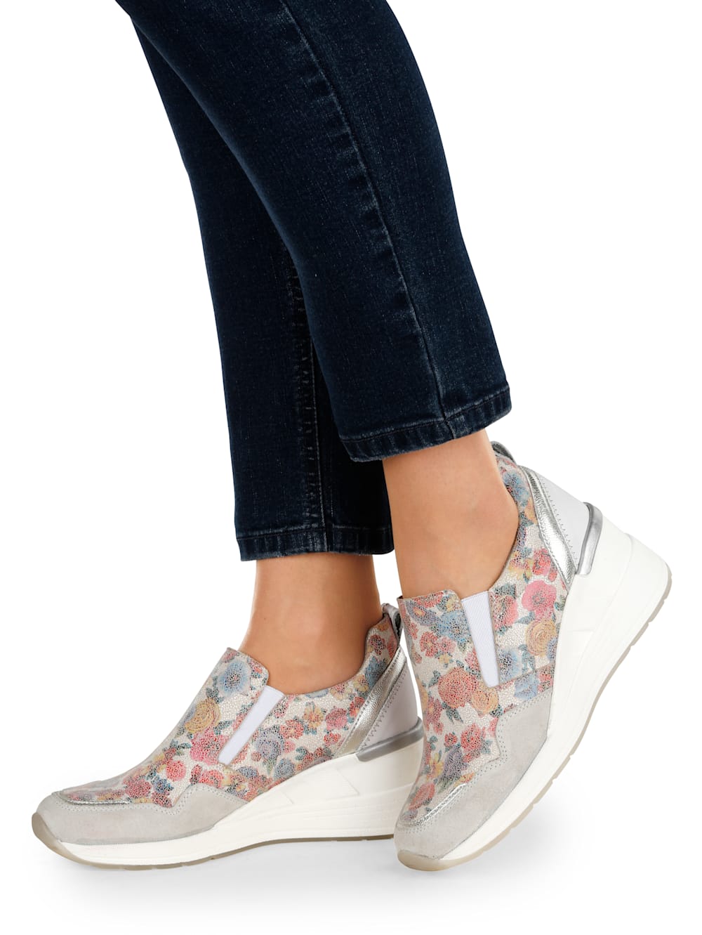 Vamos Slipper mit besonders hohem Keilabsatz - Multicolor