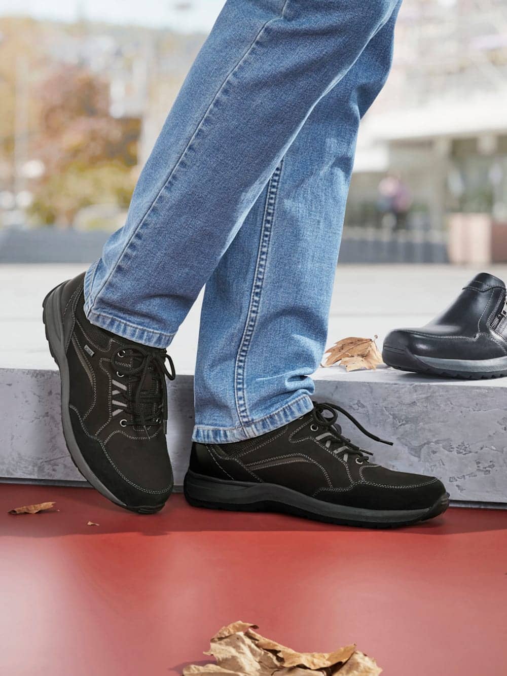 Vamos Schnurschuh mit Klimamembrane - Schwarz