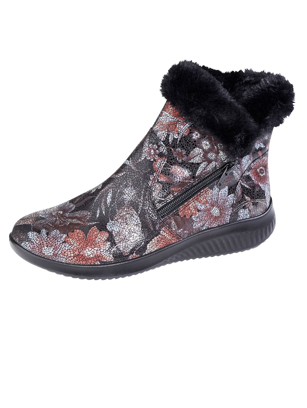 Vamos Stiefelette in floraler Optik - Multicolor