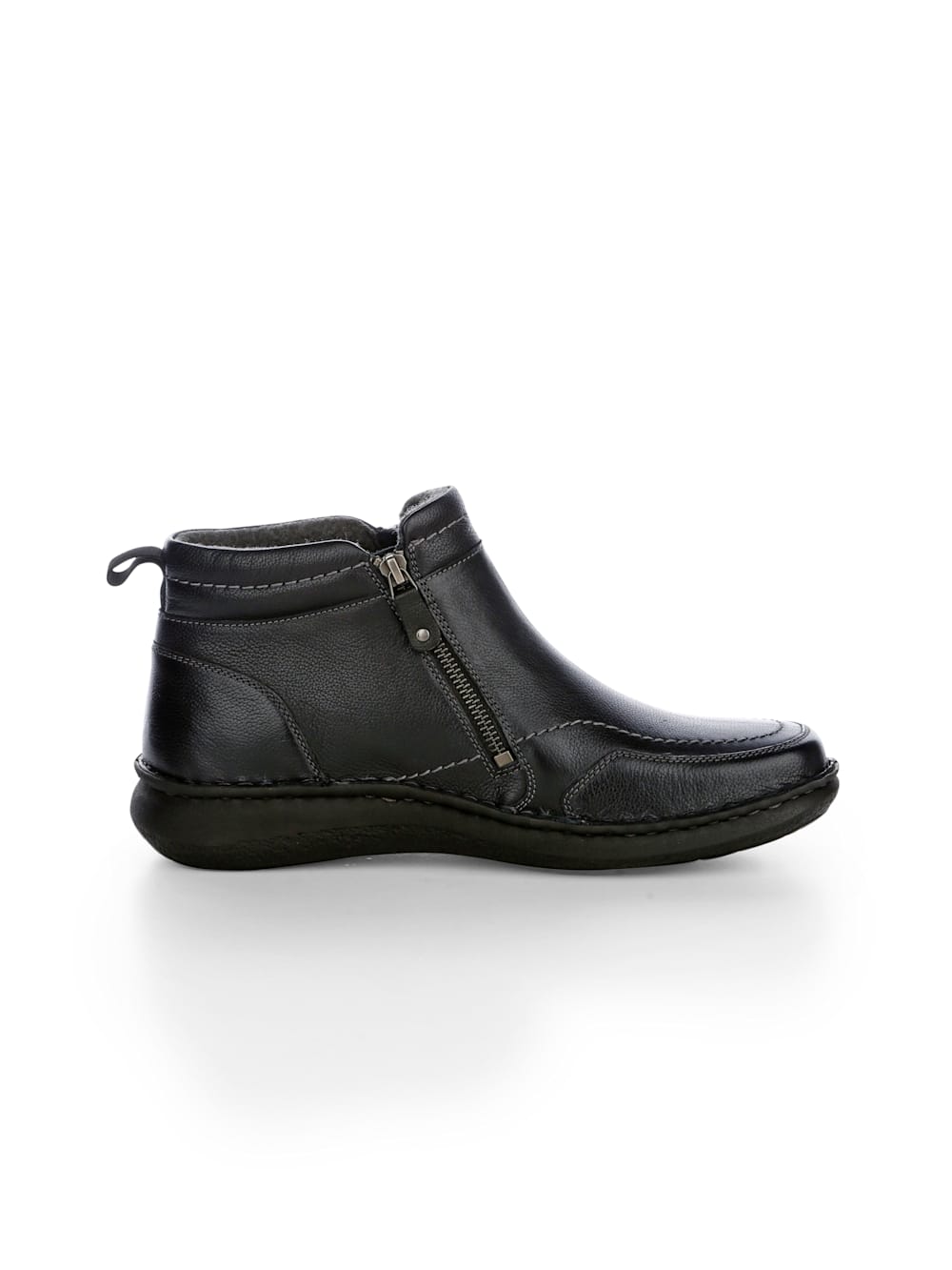 Vamos Stiefelette mit seitlichen Reibverschlussen - Schwarz