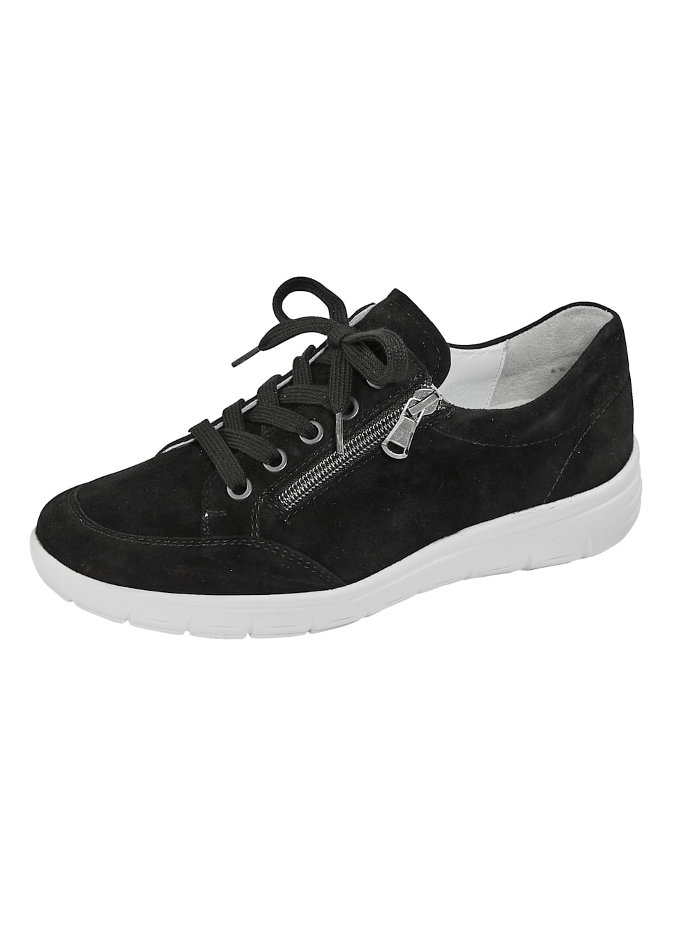 Vamos Schnurschuh mit Luftpolsterlaufsohle - Schwarz