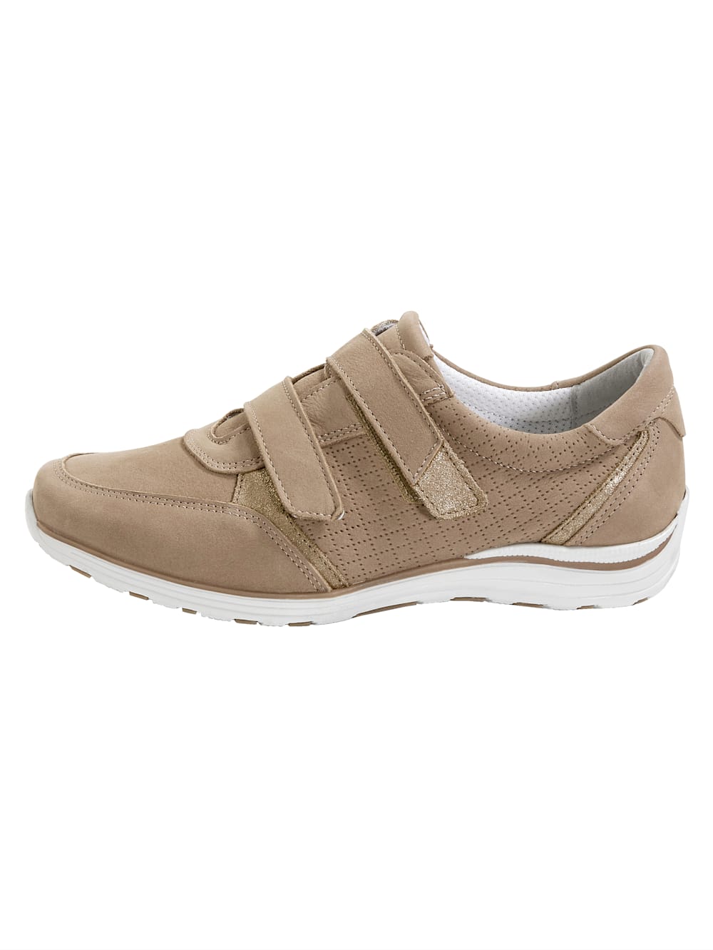 Vamos Klettslipper mit Klettverschlussen - Beige
