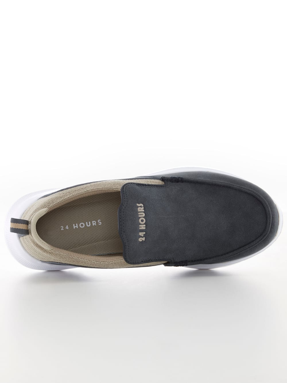 Vamos Slipper mit aktueller Mokassinnaht - Marineblau