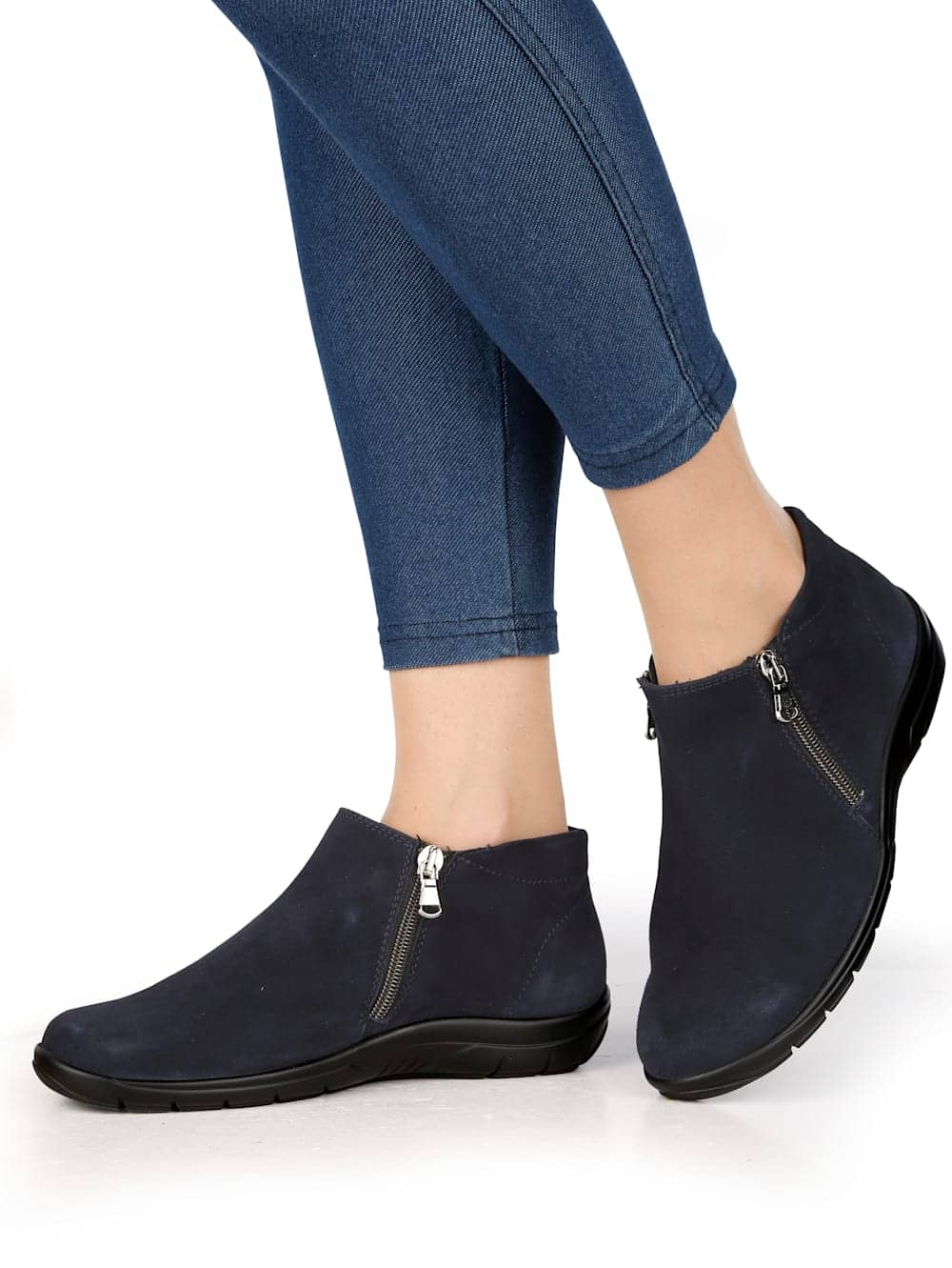 Vamos Stiefelette in klassischer Optik - Blau