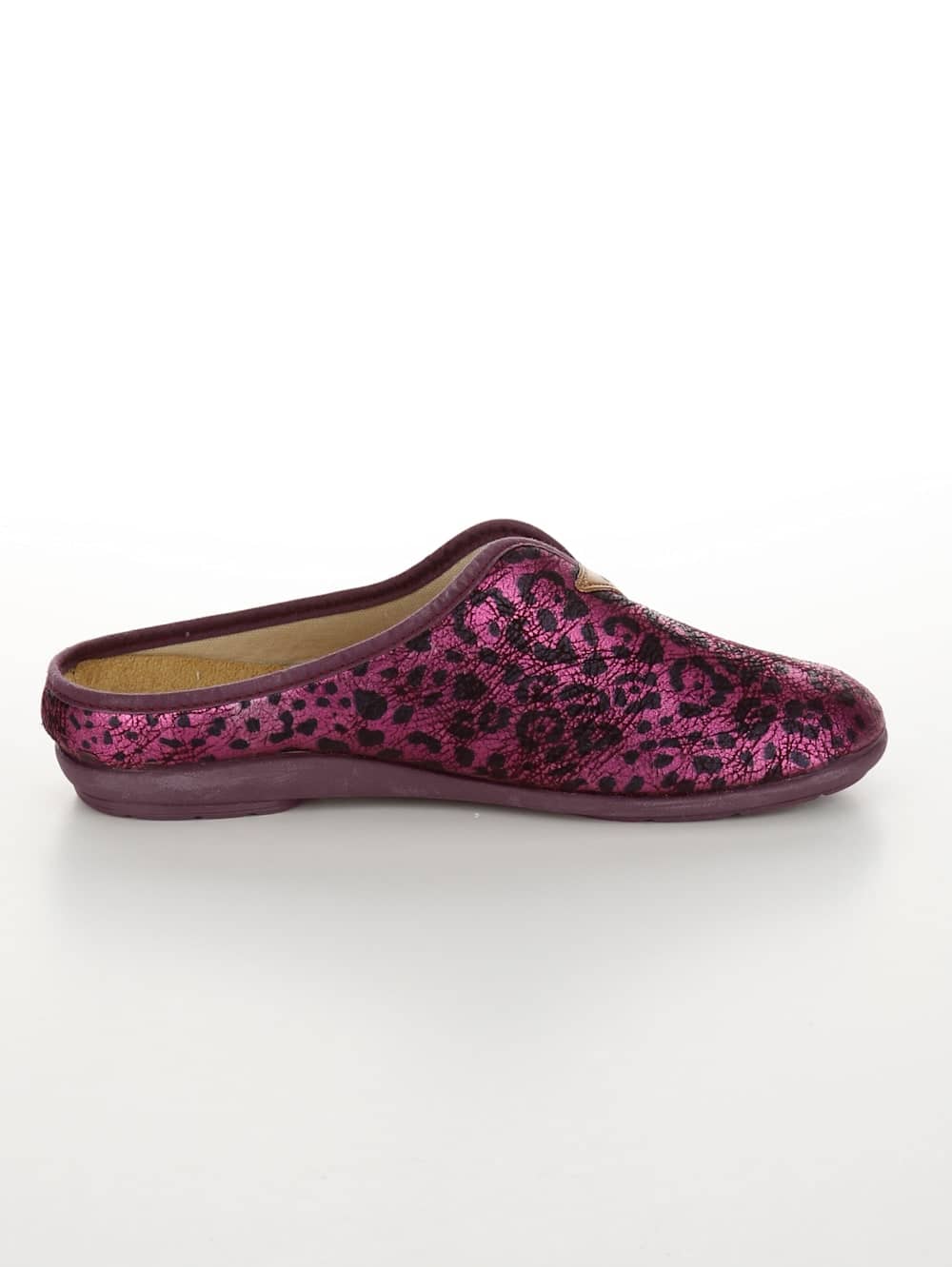 Vamos Pantolette aus dehnbarem Textilmaterial - Fuchsia