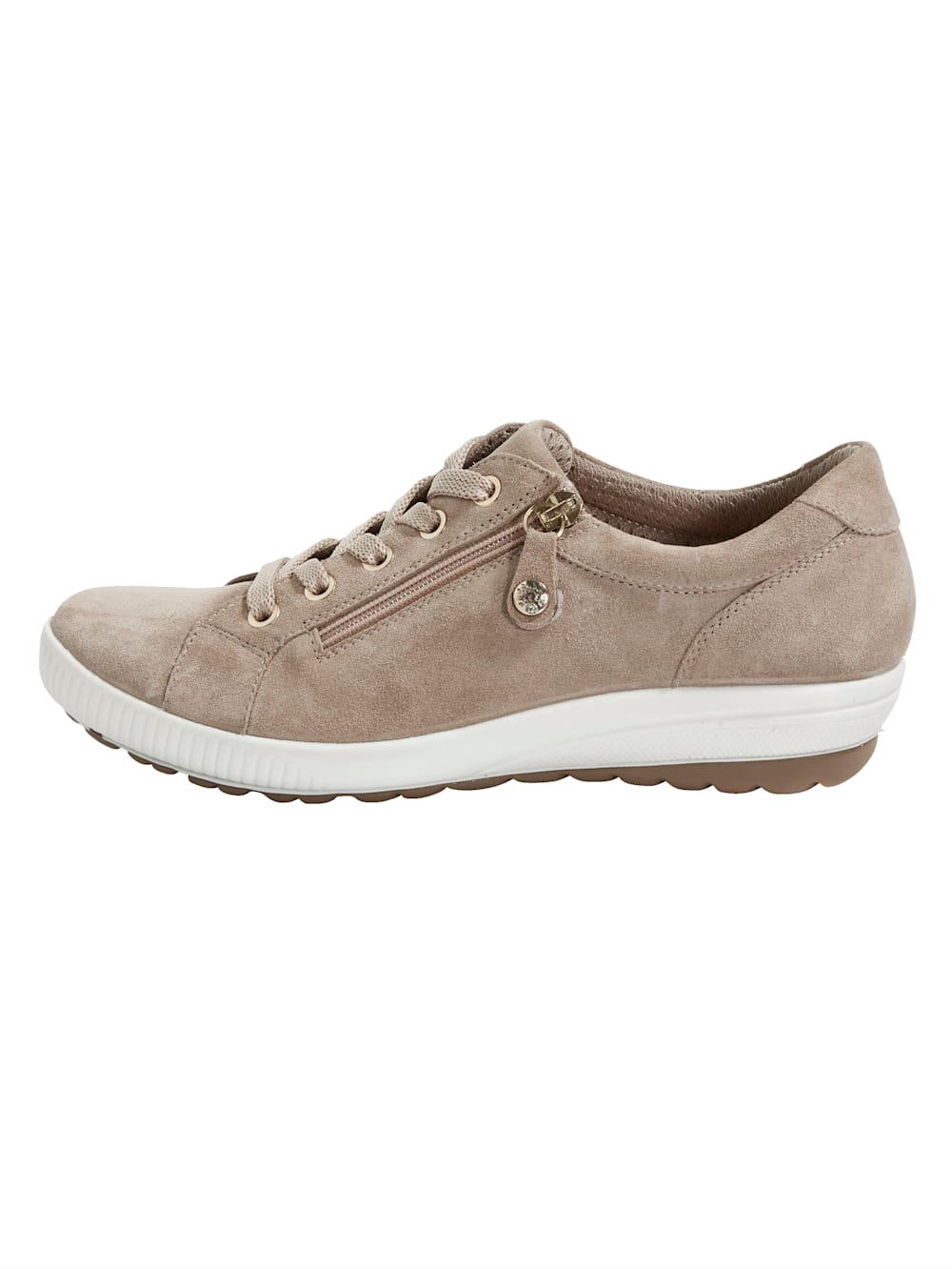 Vamos Schnurschuhe mit zusatzlichem Reibverschlus - Taupe