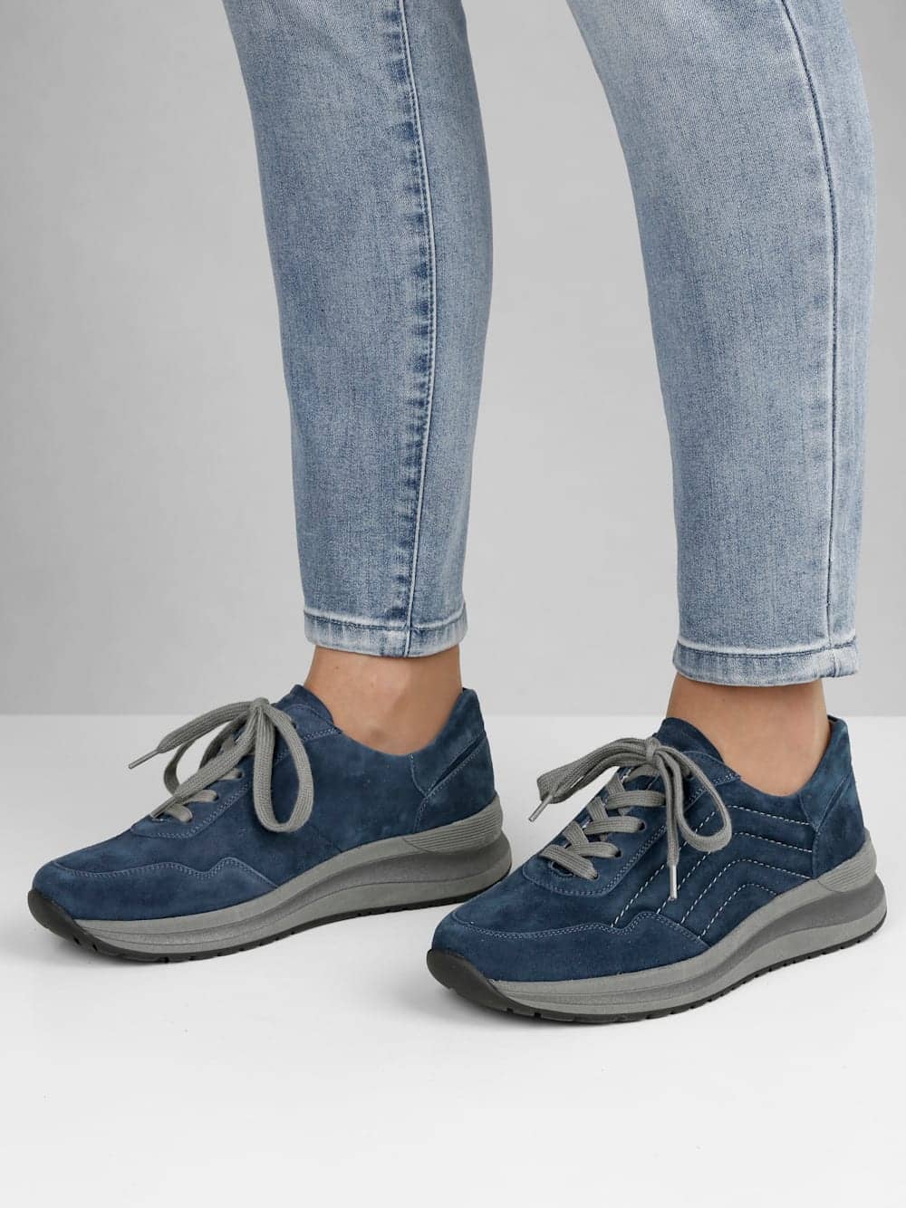 Vamos Schnurschuh mit Shock-Absorber - Azurblau