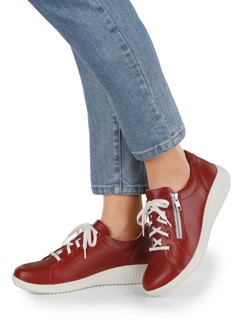 Vamos Schnurschuh mit atmungsaktiver Innenaustattung - Rot