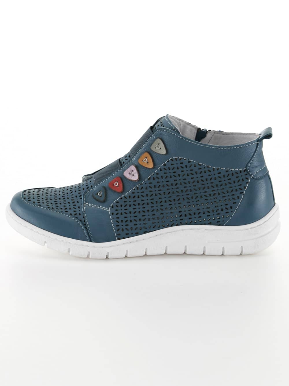 Vamos Stiefelette mit Lochung - Blau