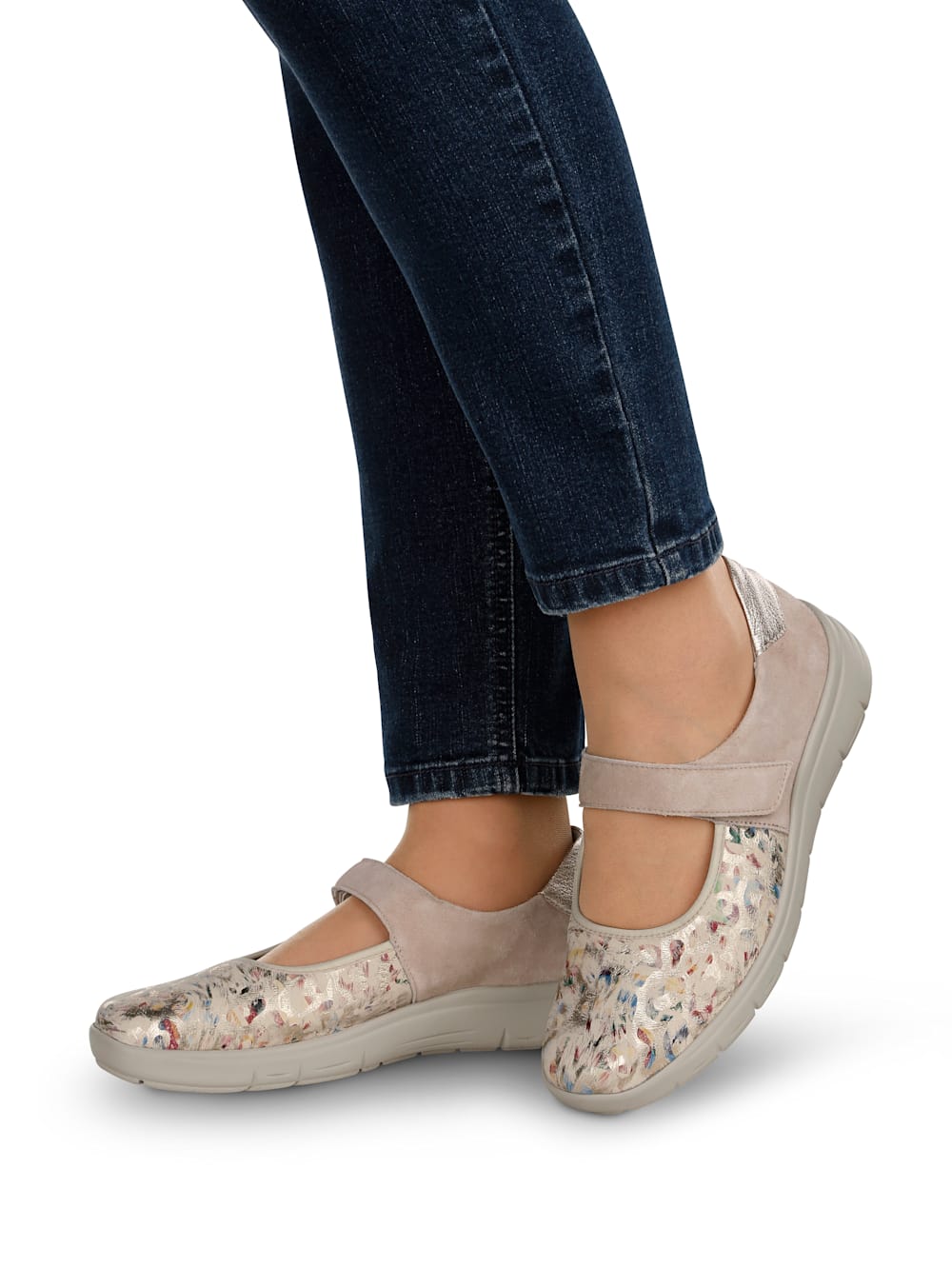 Vamos Klettslipper mit Luftpolsterlaufsohle - Beige