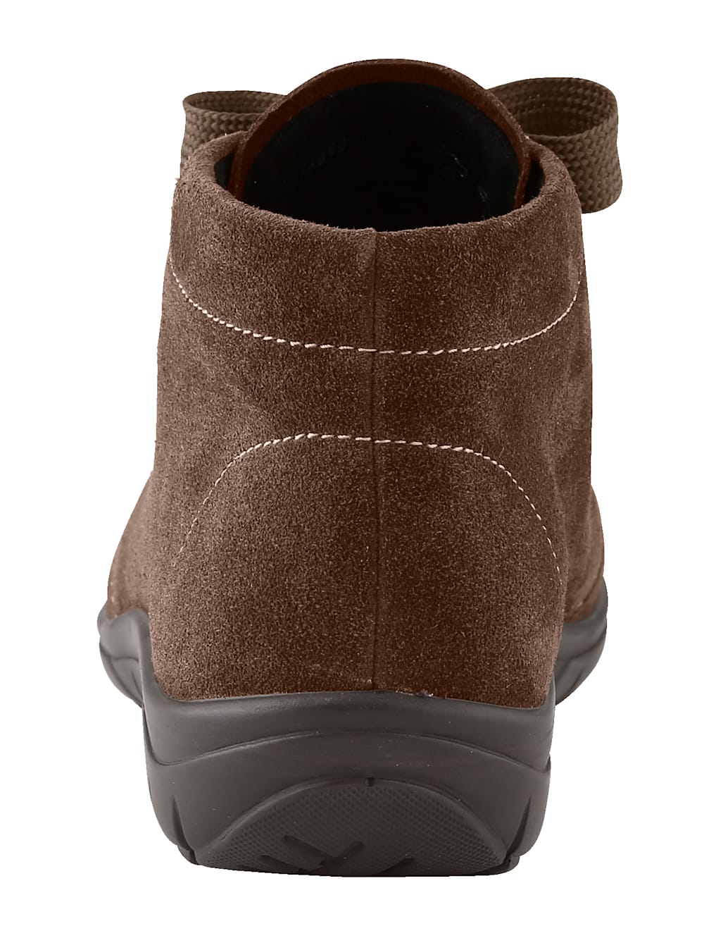 Vamos Schnurstiefelette aus weichem Leder - Braun
