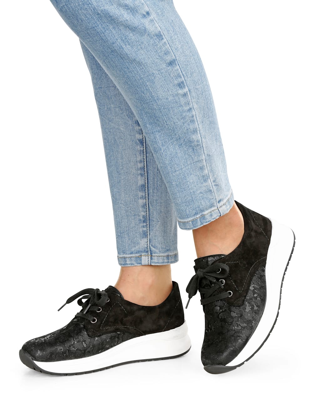 Vamos Schnurschuh - Schwarz