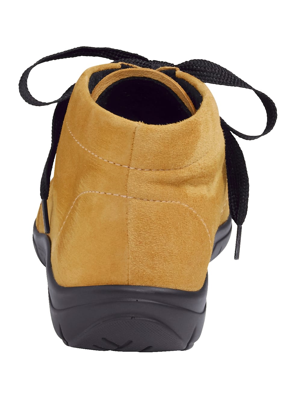 Vamos Schnurstiefelette aus weichem Leder - Gelb