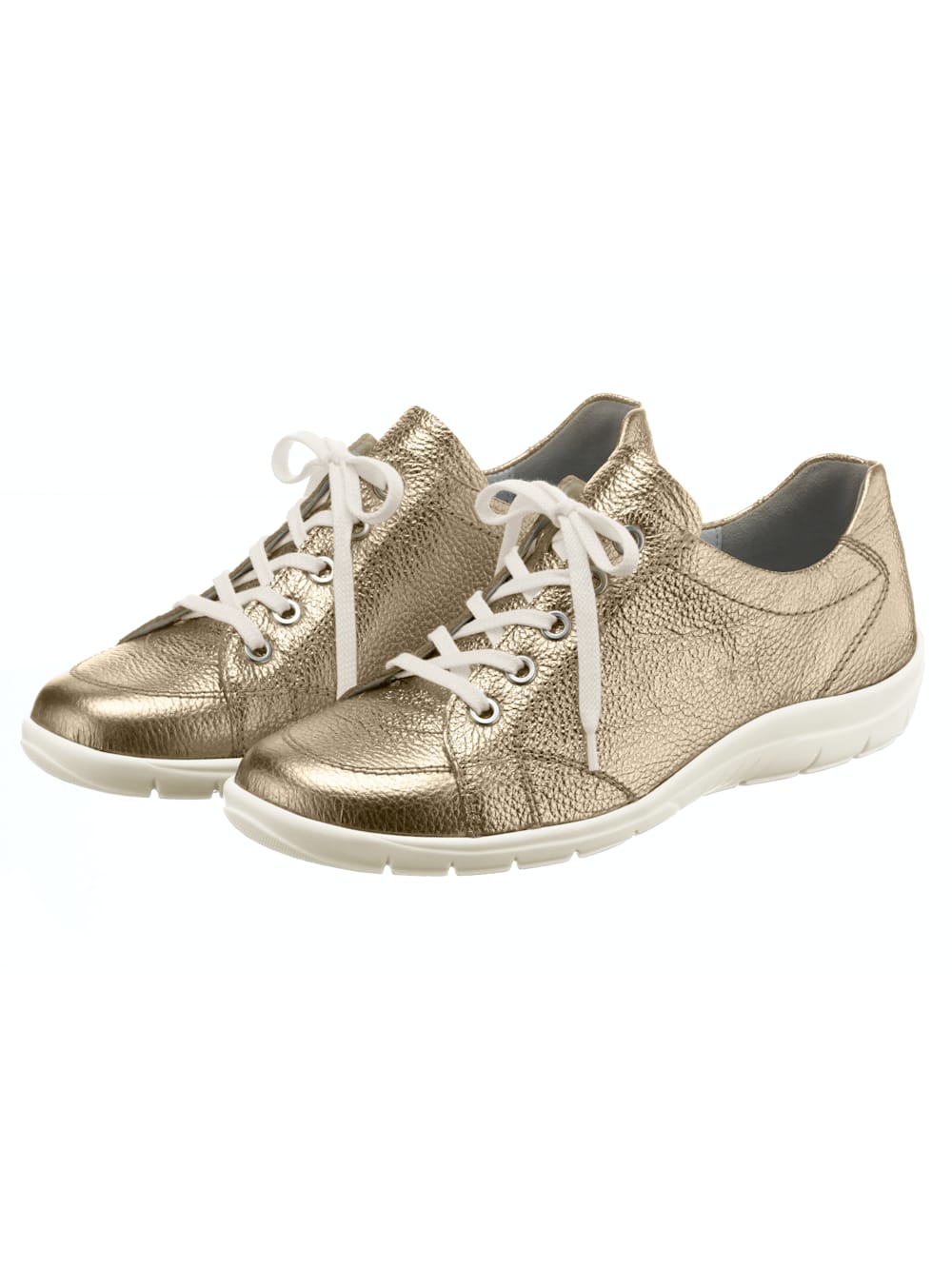 Vamos Schnurschuh - Goldfarben