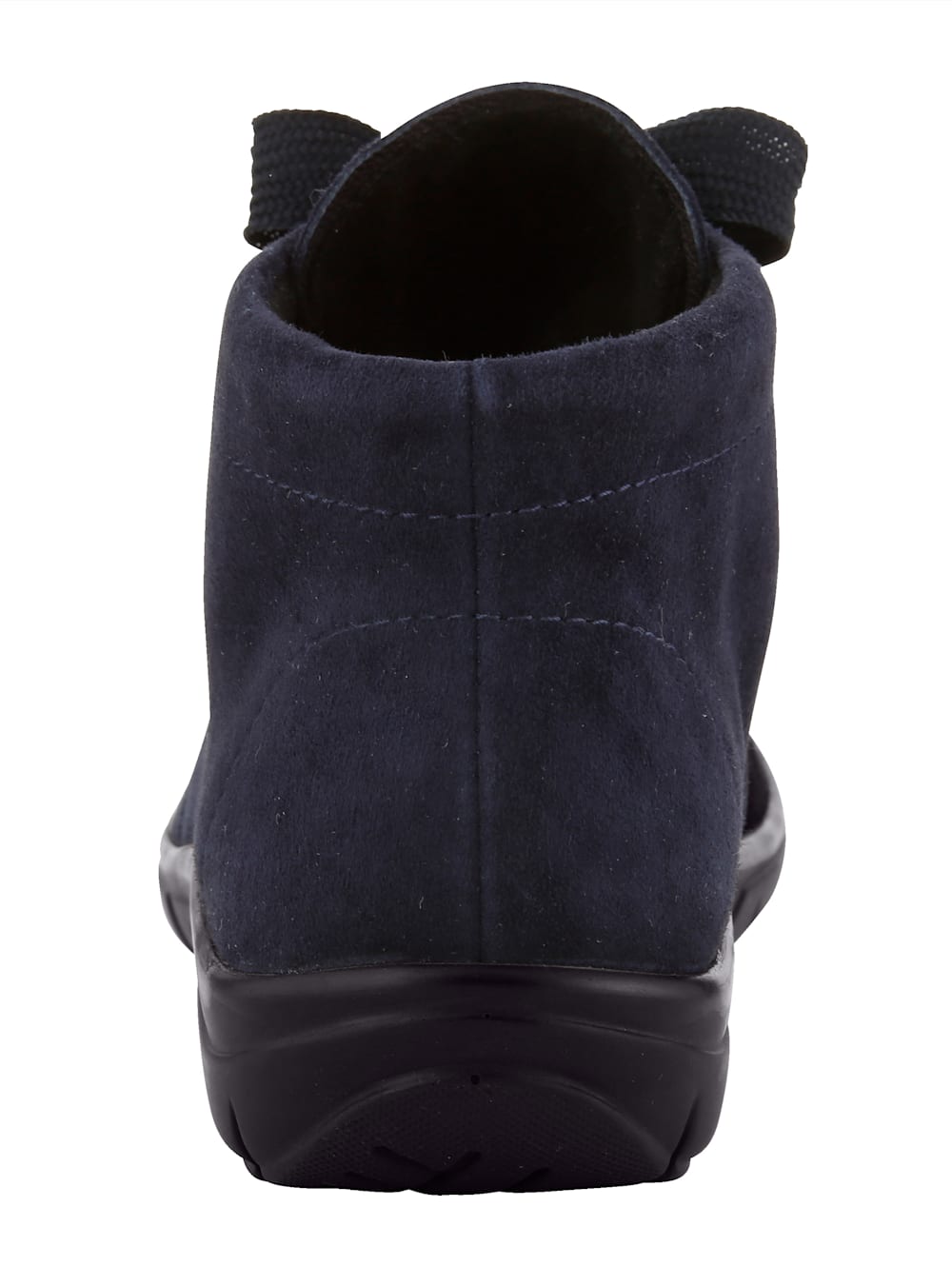 Vamos Schnurstiefelette aus weichem Leder - Dunkelblau