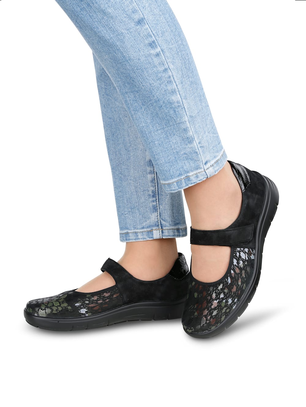 Vamos Klettslipper mit Luftpolsterlaufsohle - Schwarz