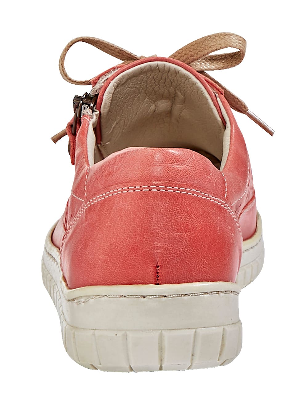 Vamos Schnurschuh mit seitlichem Reibverschluss - Rosé