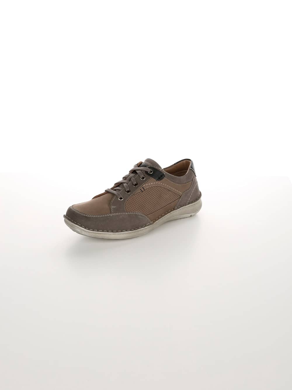 Vamos Schnurschuh mit seitlichen Perforationen - Taupe