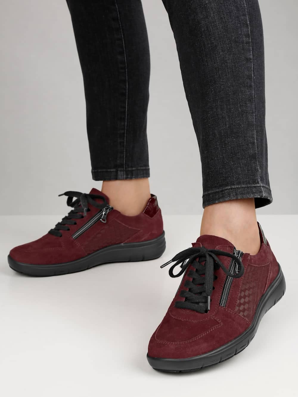 Vamos Schnurschuh mit Shock-Absorber - Bordeaux