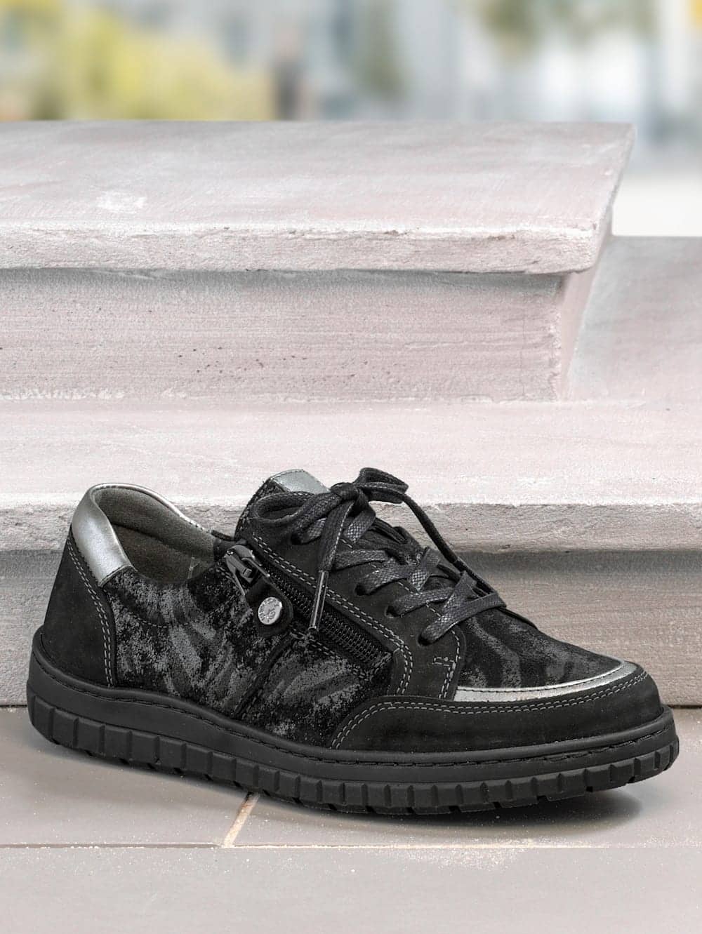 Vamos Schnurschuh - Schwarz